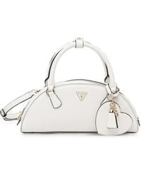 Guess - Isobel Logo-Plaque Heart-Charm Tote Bag - Lyst