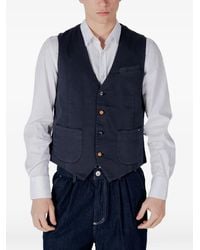 Gianni Lupo - Button-Up Waistcoat - Lyst