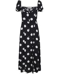 Mar De Margaritas - Gesmoktes Nikita Kleid Mit Polka Dots - Lyst
