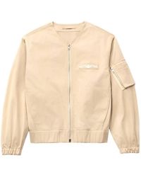 KENZO - Paris Emblem Collarless Bomber Jacket - Lyst