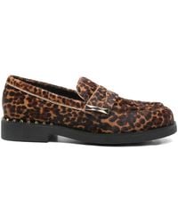 Ash - Mocassins À Imprimé Léopard - Lyst