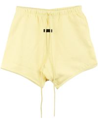 Fear Of God - Logo-Patch Drawstring-Waist Track Shorts - Lyst