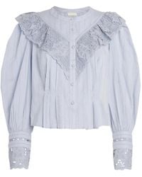Ulla Johnson - Cybil Long-Sleeve Blouse - Lyst