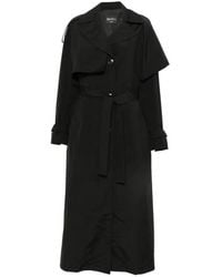 Dondup - Belted Ring-Detail Trench Coat - Lyst