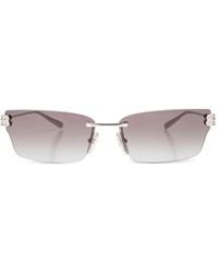 Balenciaga - Bb-Logo Rimless Sunglasses - Lyst