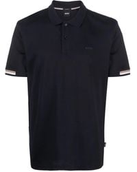 BOSS - Logo-Print Short-Sleeve Polo Shirt - Lyst