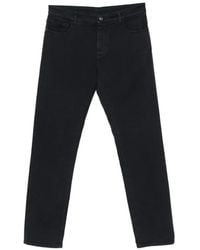 Canali - Jean Droit À Patch Logo - Lyst