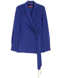 Max Mara - Skipper Tie-Detail Jacket - Lyst
