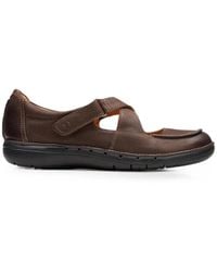 Clarks - Un Loop Strap Round-Toe Slip-On Shoes - Lyst