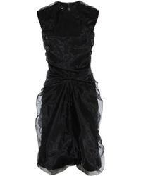 Maison Margiela - Robe Courte Volantée À Design Sans Manches - Lyst