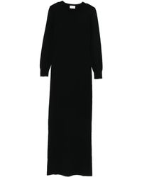 P.A.R.O.S.H. - Vestido midi con cuello redondo - Lyst