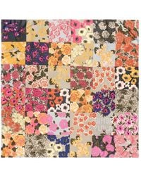 Bimba Y Lola - Sage Floral Patchwork Scarf - Lyst