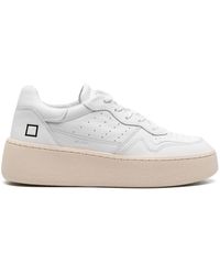 Date - Step Leather Platform Sneakers - Lyst