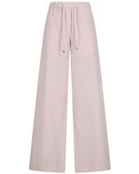 The Attico - Pantalon Rayé À Lien De Resserrage - Lyst