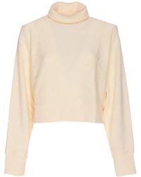 MICHAEL Michael Kors - High-Neck Logo-Plaque Sweater - Lyst