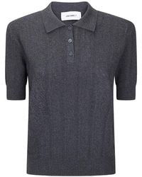 Lisa Yang - Cristine Buttoned Polo Top - Lyst