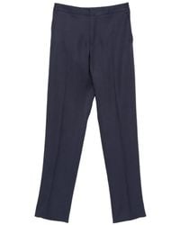 ZEGNA - Pressed-Crease Tailored Trousers - Lyst