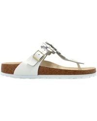 Birkenstock - Gizeh Flower-Embellishment Sandals - Lyst