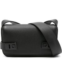 Ferragamo - Gancini Leather Messenger Bag - Lyst