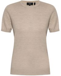 Theory - Short-Sleeve Wool T-Shirt - Lyst