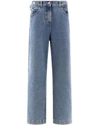 The Attico - Light Straight-Leg Jeans - Lyst