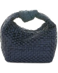 Maria La Rosa - Datolite Kleine Schoudertas Met Geweven Textuur - Lyst