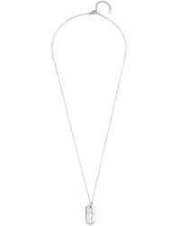 Mateo - Sterling Razor Blade Necklace - Lyst