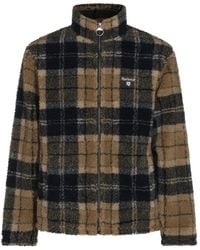 Barbour - Tartan-Print Fleece Jacket - Lyst