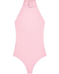 Courreges - Buckle Tech Crepe Bodie - Lyst