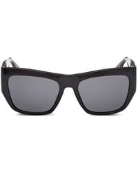 Guess - Rectangle-Frame Logo-Plaque Sunglasses - Lyst