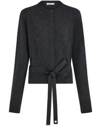 Ferragamo - Ribbon Detail Cardigan - Lyst