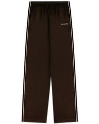 Sporty & Rich - Serif-Logo Side-Stripe Track Pants - Lyst