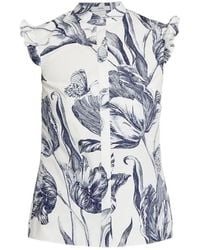 Erdem - Floral Print Top - Lyst