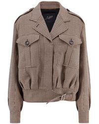 The Seafarer - Houndstooth-Pattern Wool Jacket - Lyst