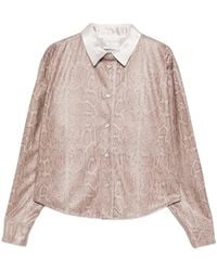 Forte Forte - Chemise À Imprimé Peau De Serpent - Lyst