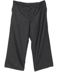 Yohji Yamamoto - Wide-Leg Woven Trousers - Lyst