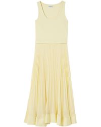 Claudie Pierlot - Midikleid im Materialmix - Lyst