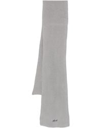 KARL LAGERFELD - Ribbed Logo Scarf - Lyst