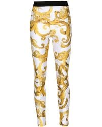 Versace - Watercolour couture leggings - Lyst