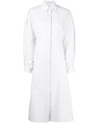 Victoria Beckham - Vertical-stripe Shirt Dress - Lyst