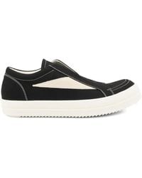 Rick Owens - Panelled Slip-On Sneakers - Lyst