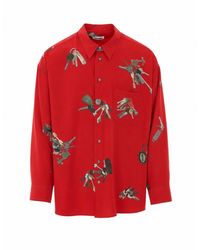 Magliano - A Bunch Of Keys Silk Shirt - Lyst