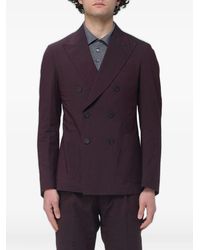 Antonio Marras - Pinstripe Double-Breasted Blazer - Lyst
