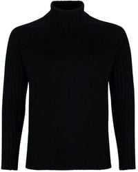 Gran Sasso - Jersey de canalé con cuello alto - Lyst