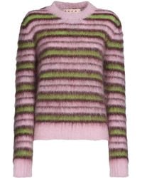 Marni - Pull En Mohair À Rayures - Lyst