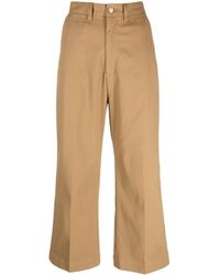 Polo Ralph Lauren - High-waisted Cropped Trousers - Lyst