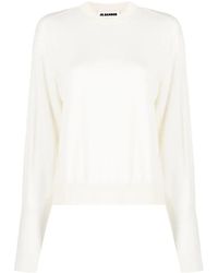 Jil Sander - Jersey Con Detalle De Perforaciones - Lyst