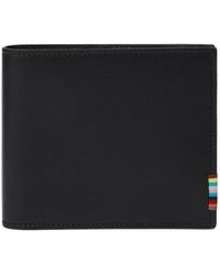 Paul Smith - Leather 'Signature Stripe' Stitch Billfold Wallet - Lyst