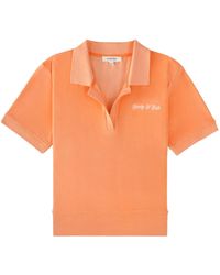 Sporty & Rich - Italic Logo Cotton Polo - Lyst