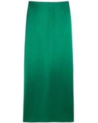 Ami Paris - Falda Recta De Lana Y Viscosa - Lyst